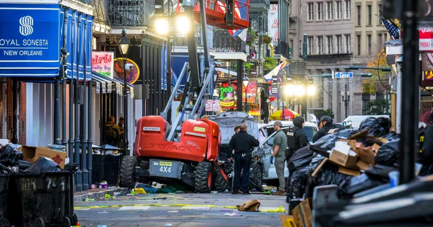 Terror Strikes Bourbon Street: Truck Attack on New Year’s Day Leaves 10 Dead, Dozens Injured
